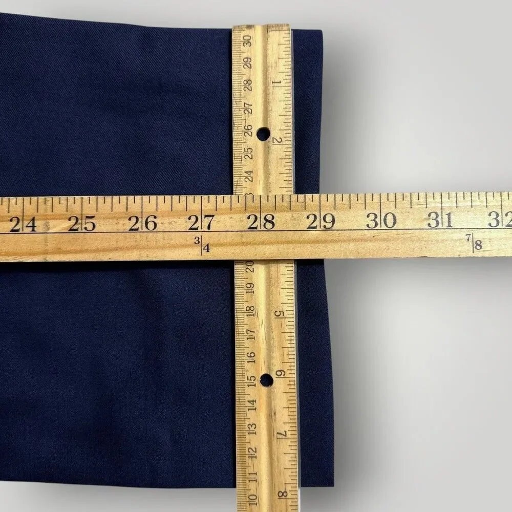 JOSEPH ABBOUD Mens 2 PIECE SUIT Blazer Jacket 42S Pant 36Wx29L Navy Blue Wool